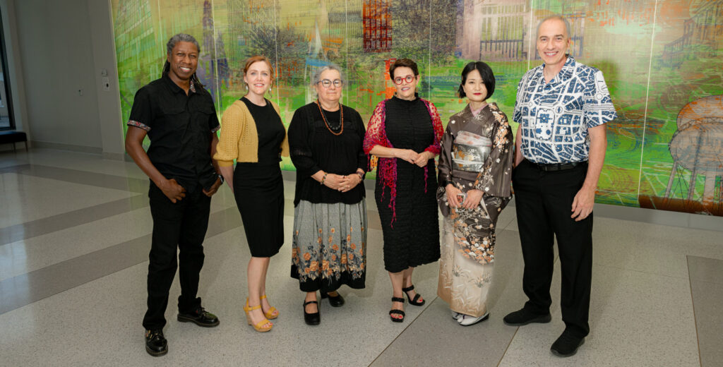 A photo of City Hall's local Huntsville artists.